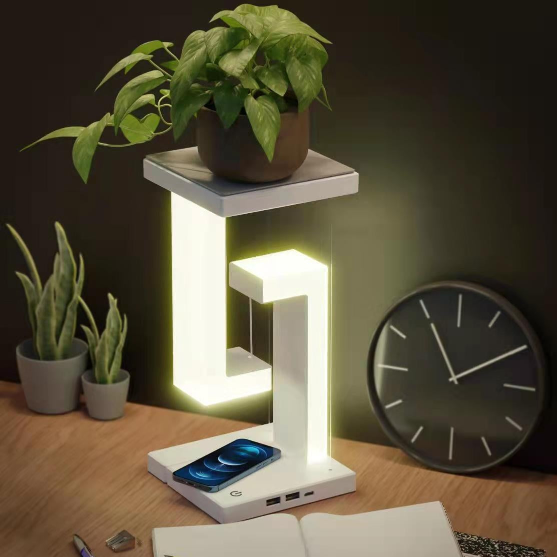 Lampe Équilibrée™ – Design Flottant & Recharge Sans Fil